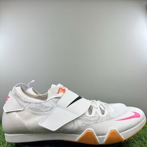 Nike Zoom Pole Vault Elite 3 Mens Size 13 White Track Field Shoes AA1204-101 NEW